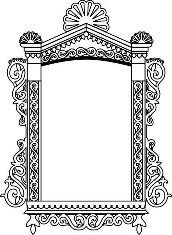 Резное окно для рисования