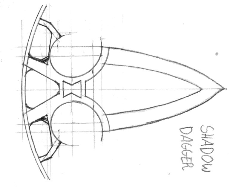 ТЫЧКОВЫЕ ножи Shadow Daggers чертеж