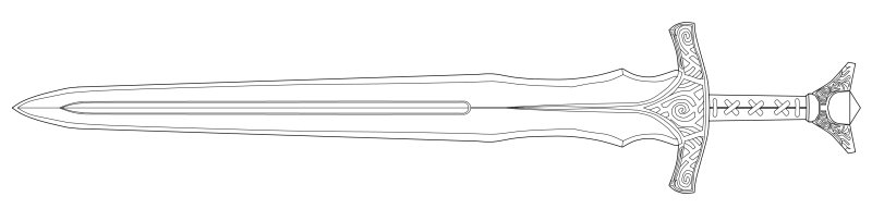 Стальной кинжал скайрим чертеж
