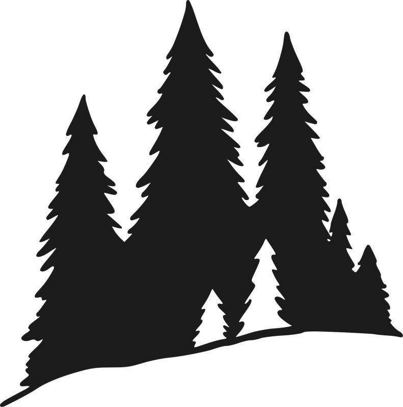 Елка силуэт