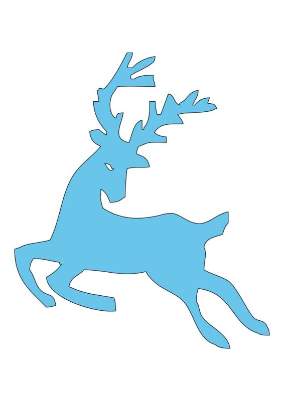 Трафарет "олени"