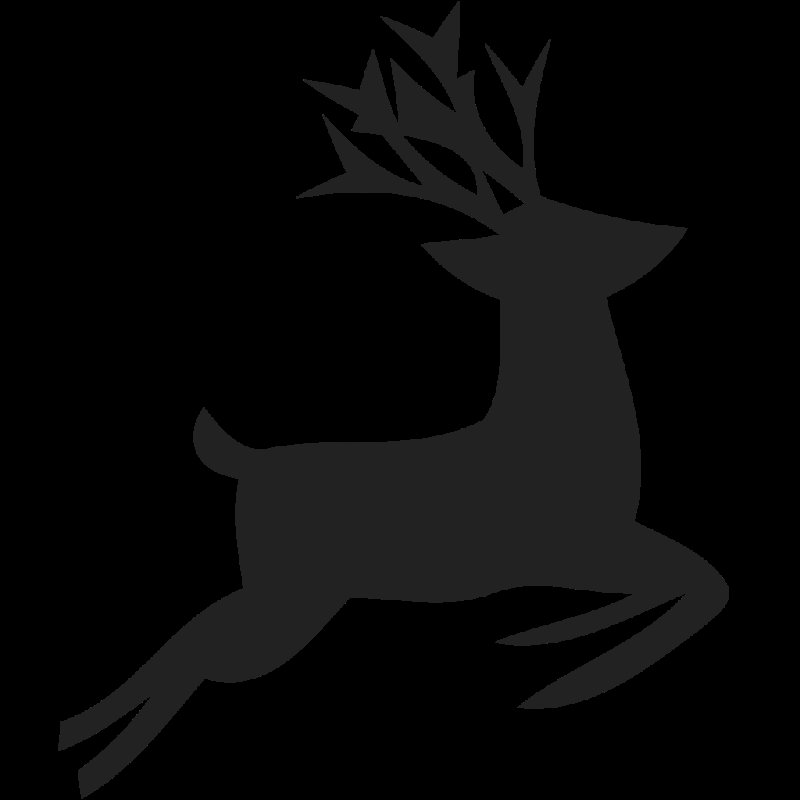 Олень бежит