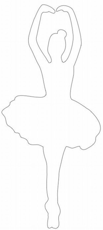 Балерины трафареты для вырезания
