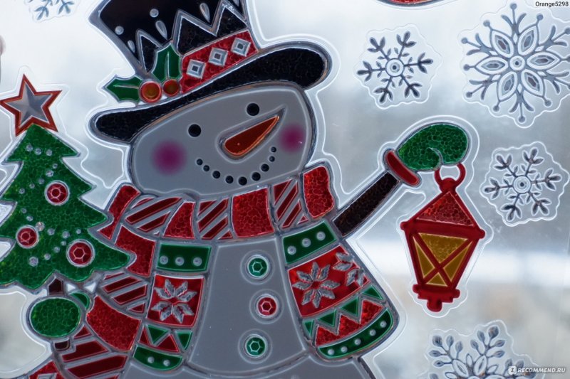 Наклейки Снежное кружево на окно