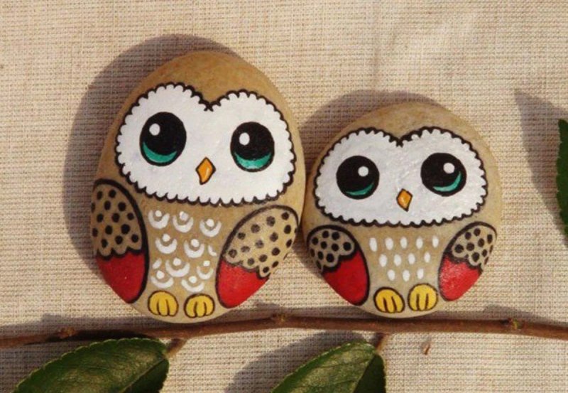 Рисование на камнях для детей