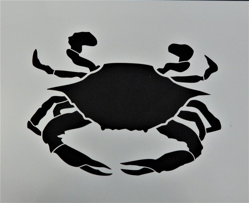Трафаретный Крабик