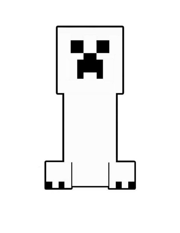 Майнкрафт раскраска клипер