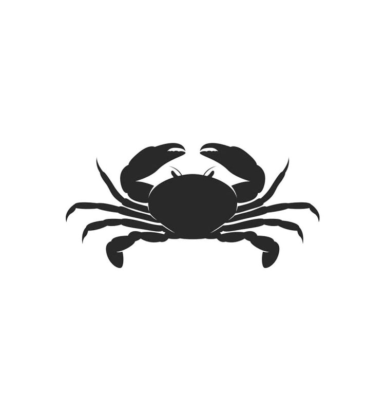 Трафарет для крабика