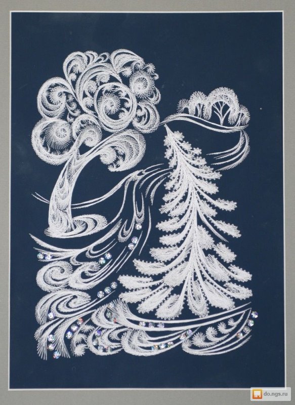 Квиллинг зимние картины