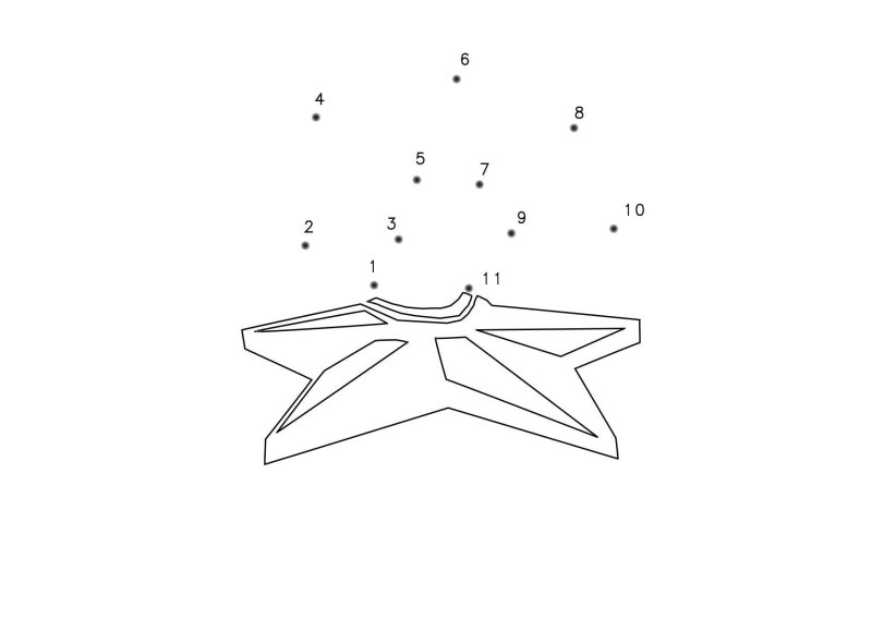 Раскраска звезда вечный огонь