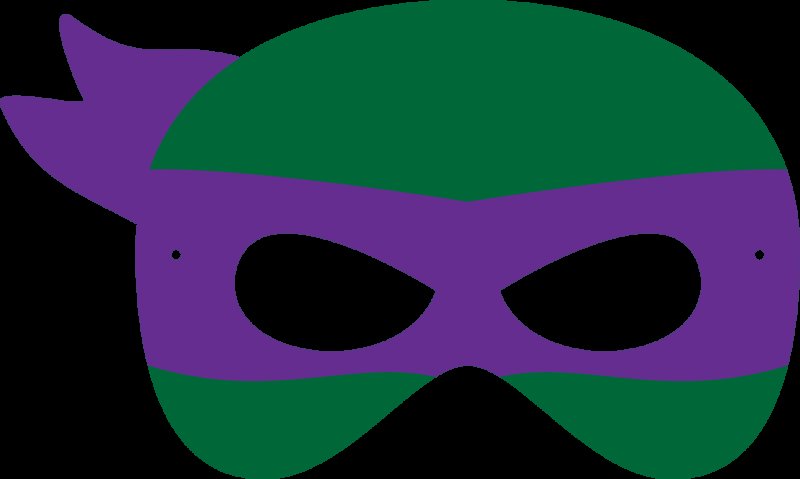 Маска Леонардо черепашка ниндзя