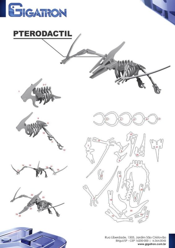 Динозавр из фанеры чертежи