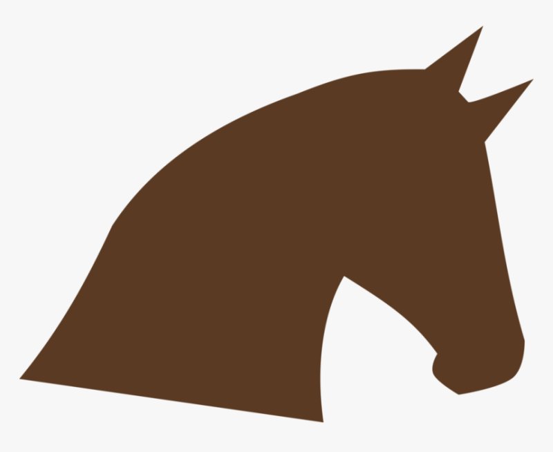 Голова коня силуэт