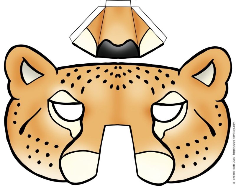 Объемная маска из бумаги