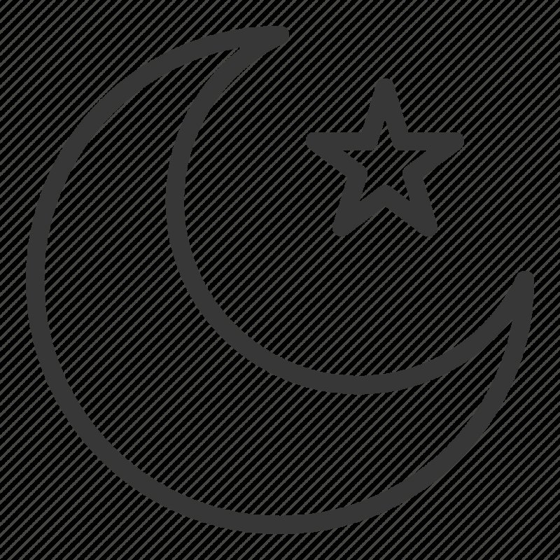 Трафарет полумесяц