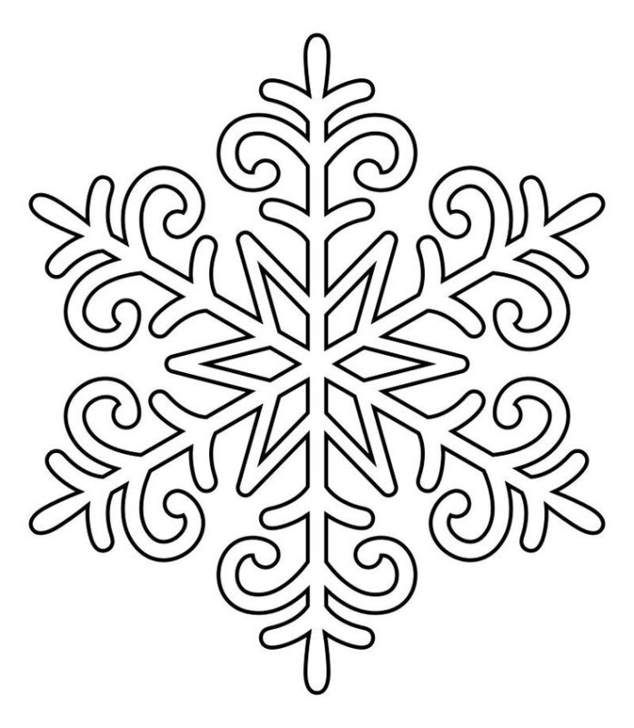 Новогодние раскраски снежинки