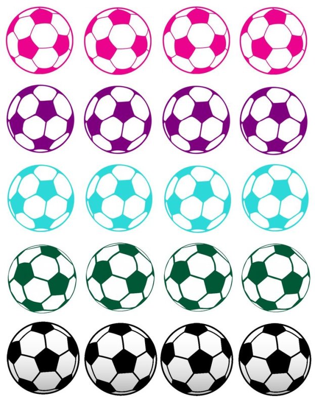 Футбольный мяч трафарет