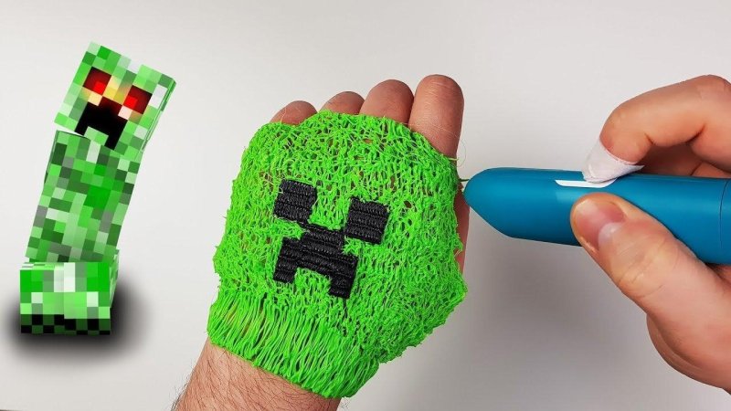 3d ручка майнкрафт Стив