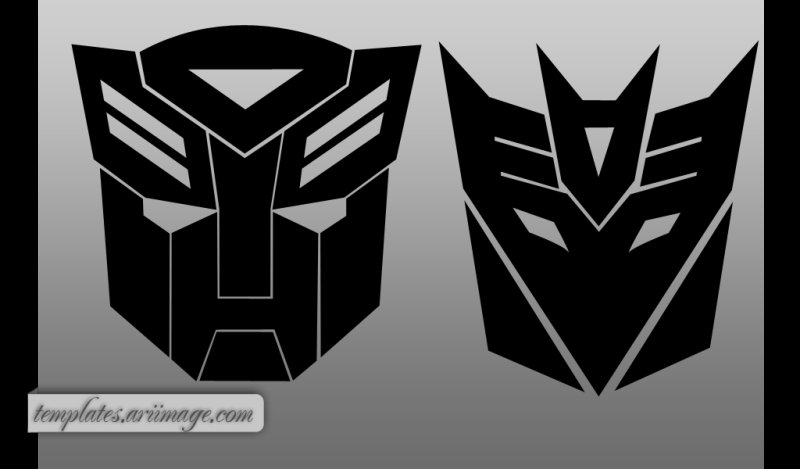 Значок автоботов и Десептиконов