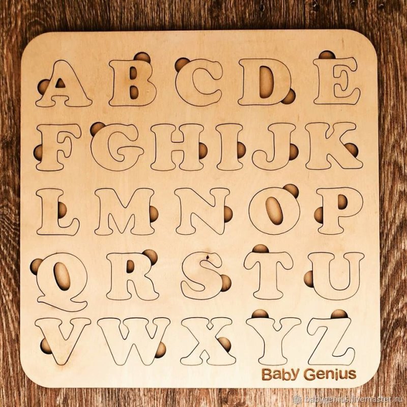 Алфавит из фанеры