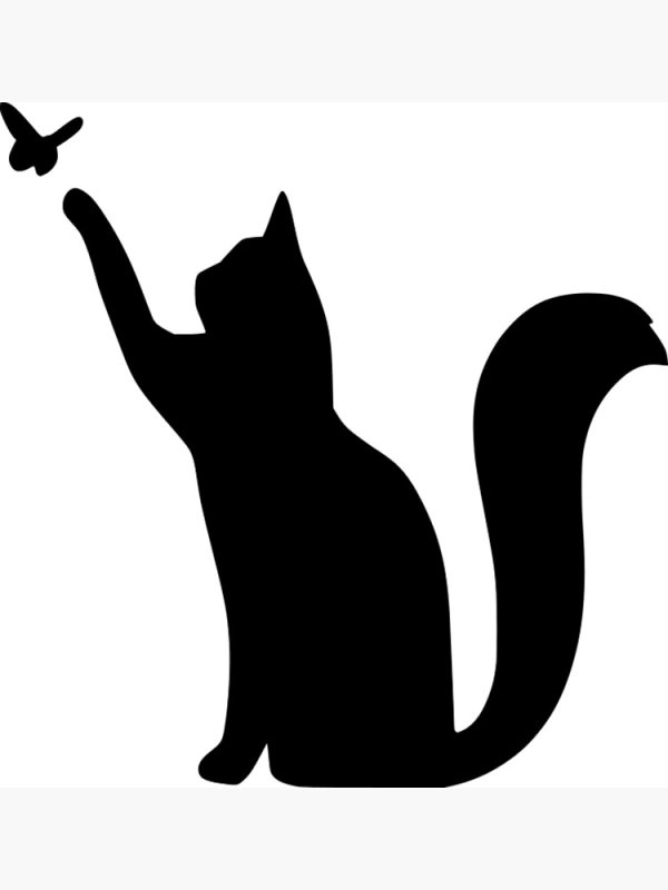 Трафарет кошки