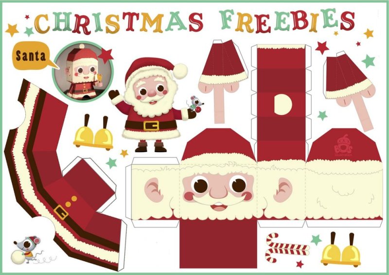 Дед Мороз развертка