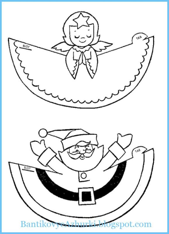 Раскраска поделка из бумаги