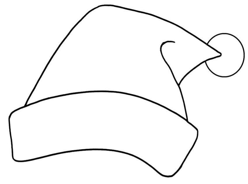 Новогодняя шапка раскраска