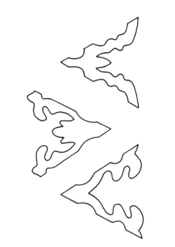 Снежинка контур