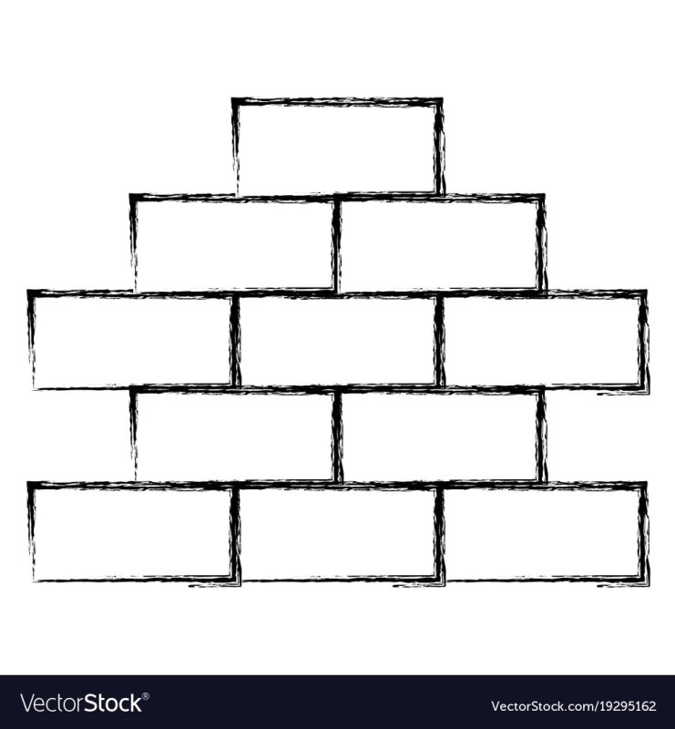 Кирпичики раскраска