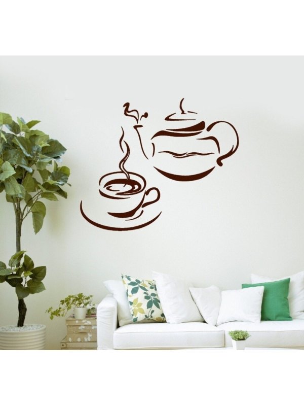 Декор на стену чашки и чайники