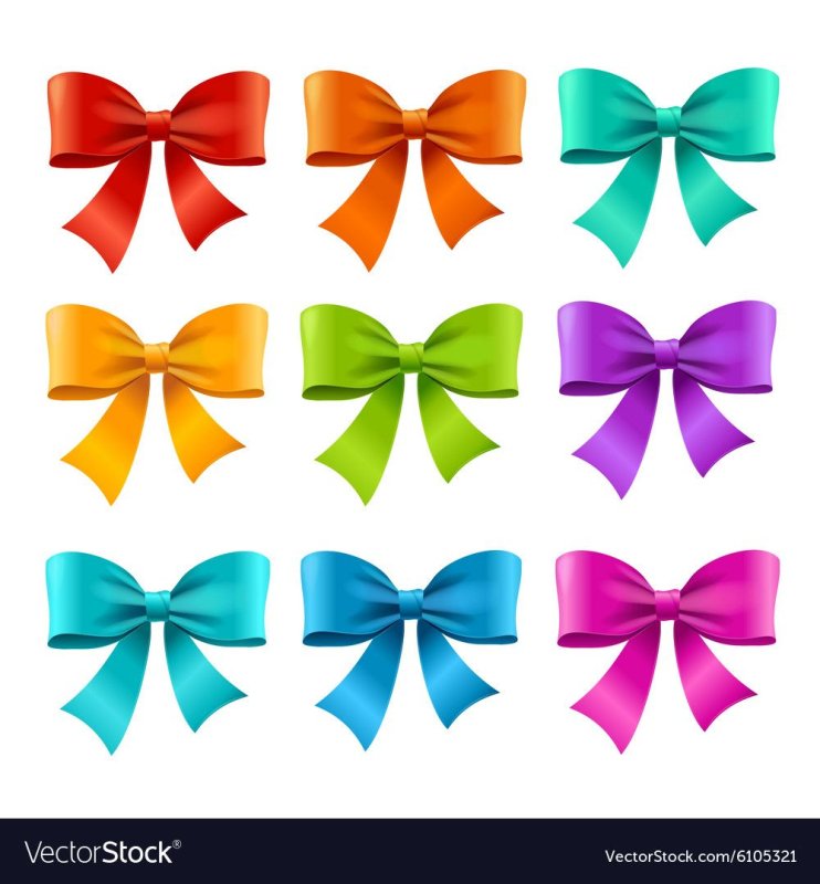 Бантики цветные