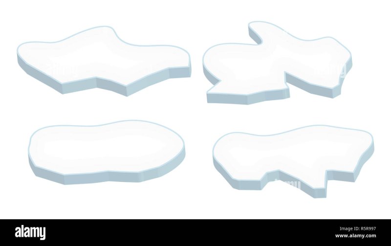 Льдины из бумаги