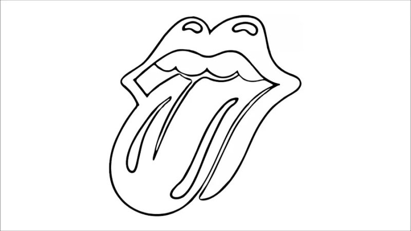 Язык раскраска для детей