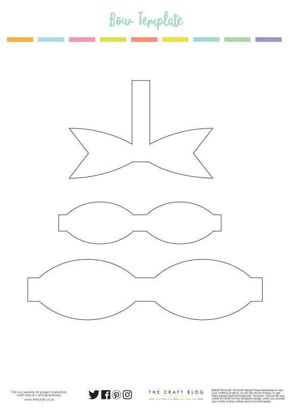 Шаблоны для бантиков из фоамирана
