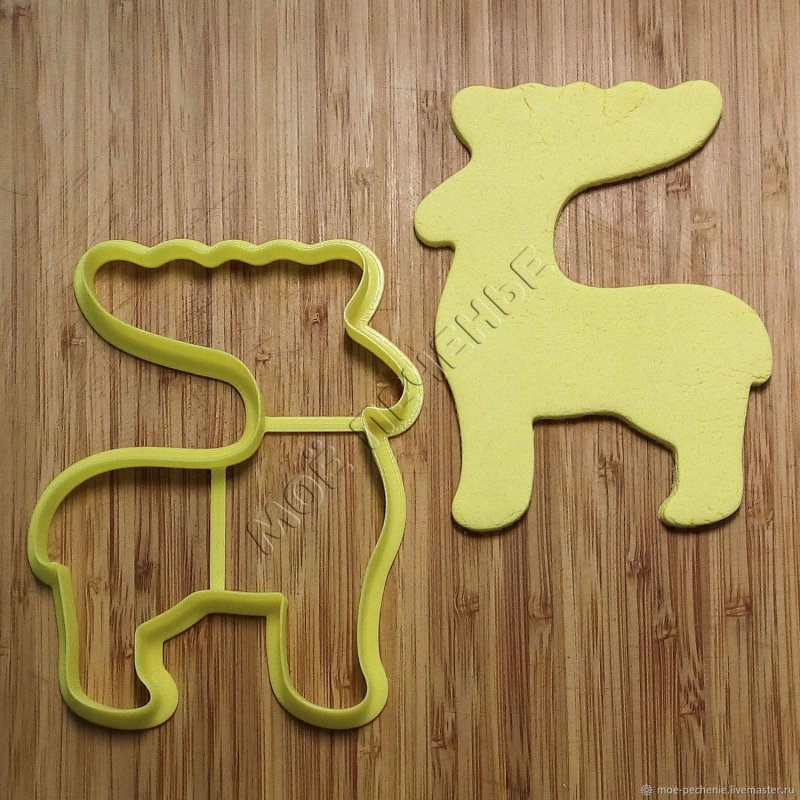 Вырубка олень для пряников