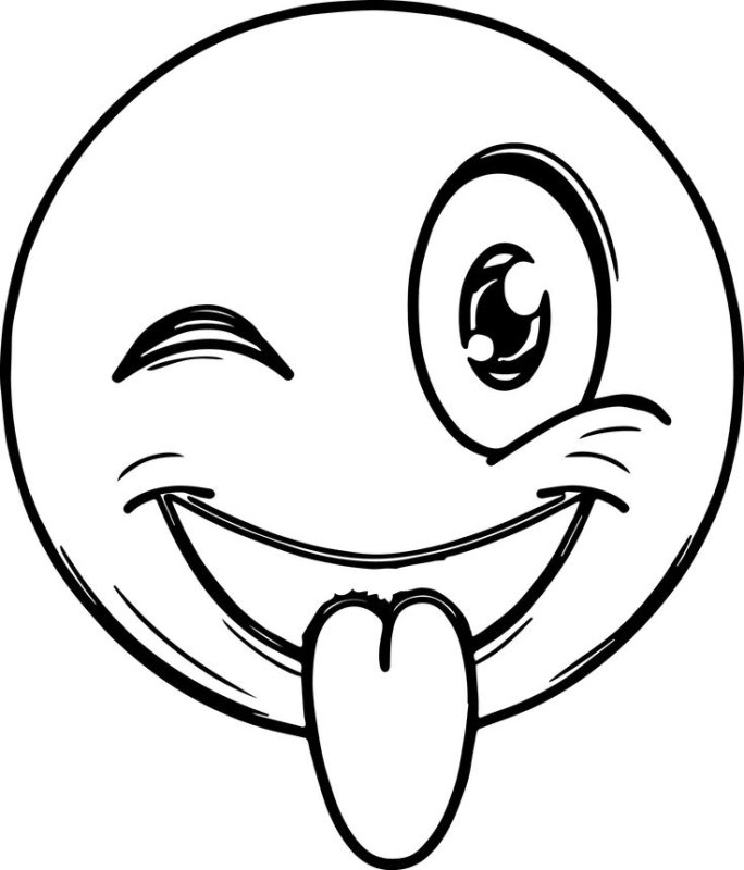 Улыбка раскраска