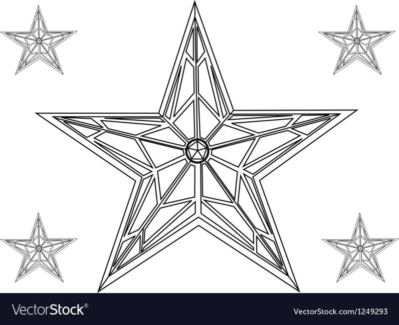 Звезда чертеж