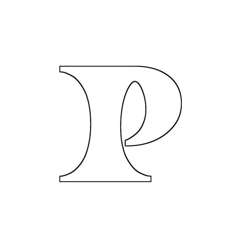 Красивая буква р прописная