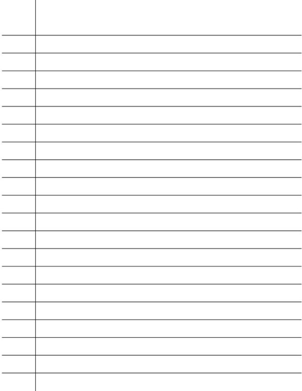 Разлинованный лист а4 в линейку