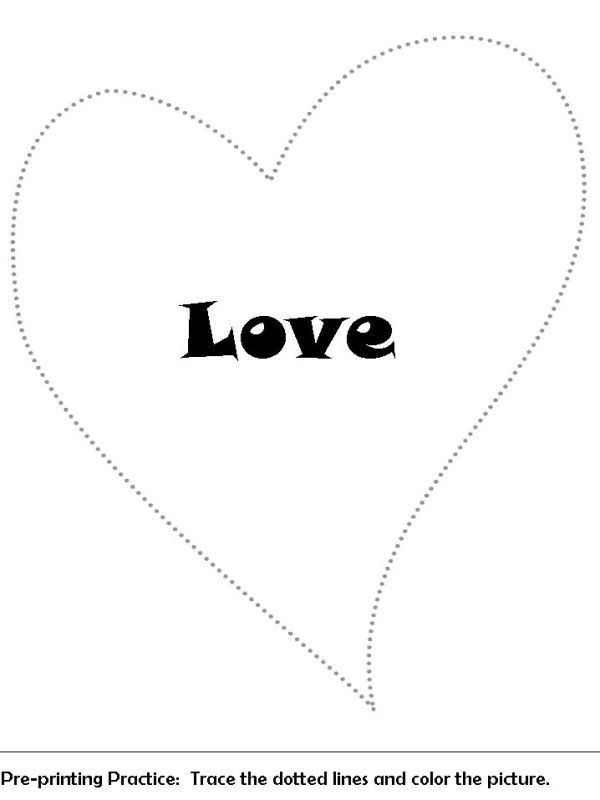 Трафарет сердечки