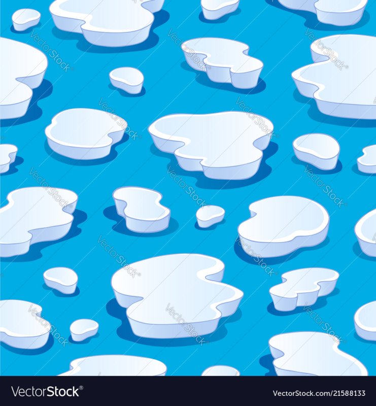 Трафарет льдины