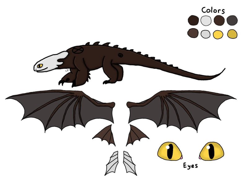 Ночная фурия вид сбоку