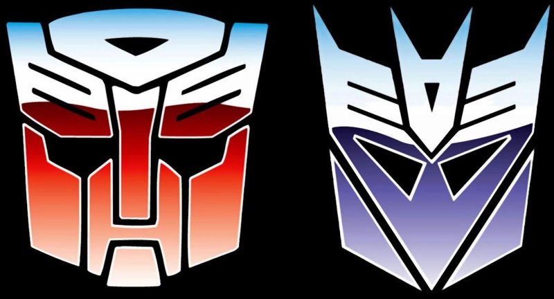Знак автоботов и Десептиконов
