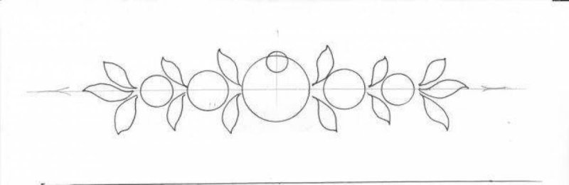 Городецкий цветок рисование в старшей группе