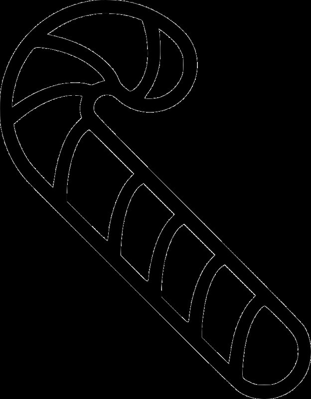 Новогодний леденец контур