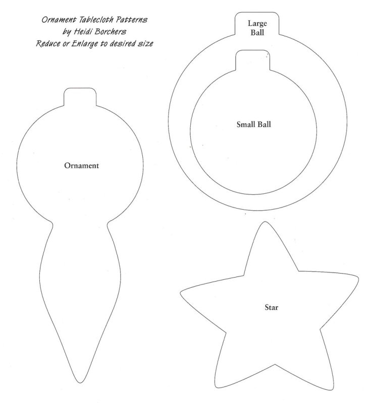 Шарики новогодние из фетра выкройка