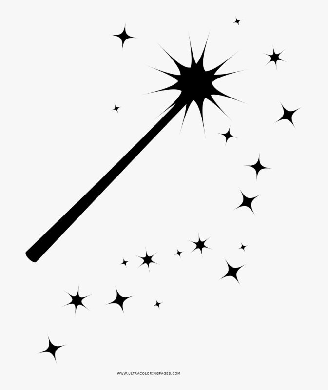 Волшебная палочка трафарет