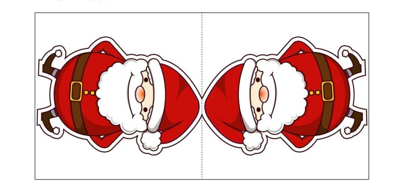 Новогодние трафареты для вырезания цветные