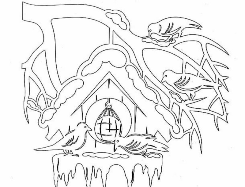 Трафарет "окна"